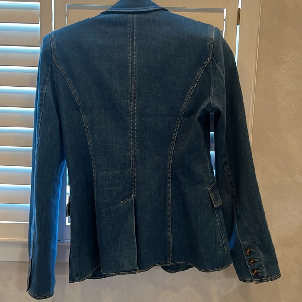 💙 PAIGE Romona Denim Blazer Size 4 💙 - Picture 14 of 15